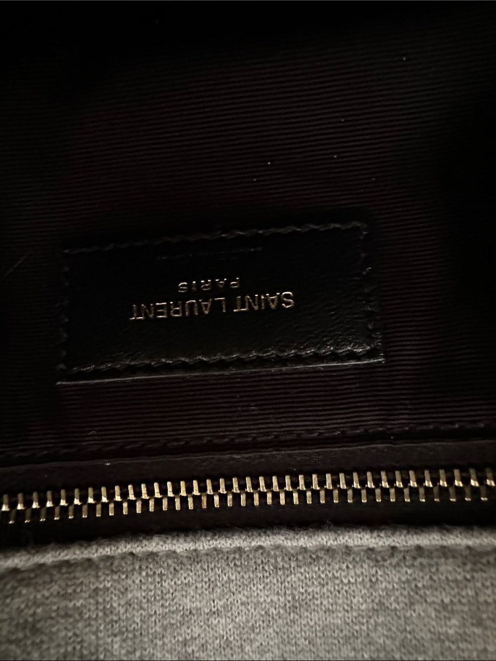 Saint Laurent LouLou Light Grey Quilted Crossbody with Gold YSL Emblem - Picture 10 of 12